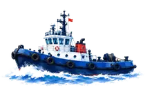 DataTug tugboat illustration